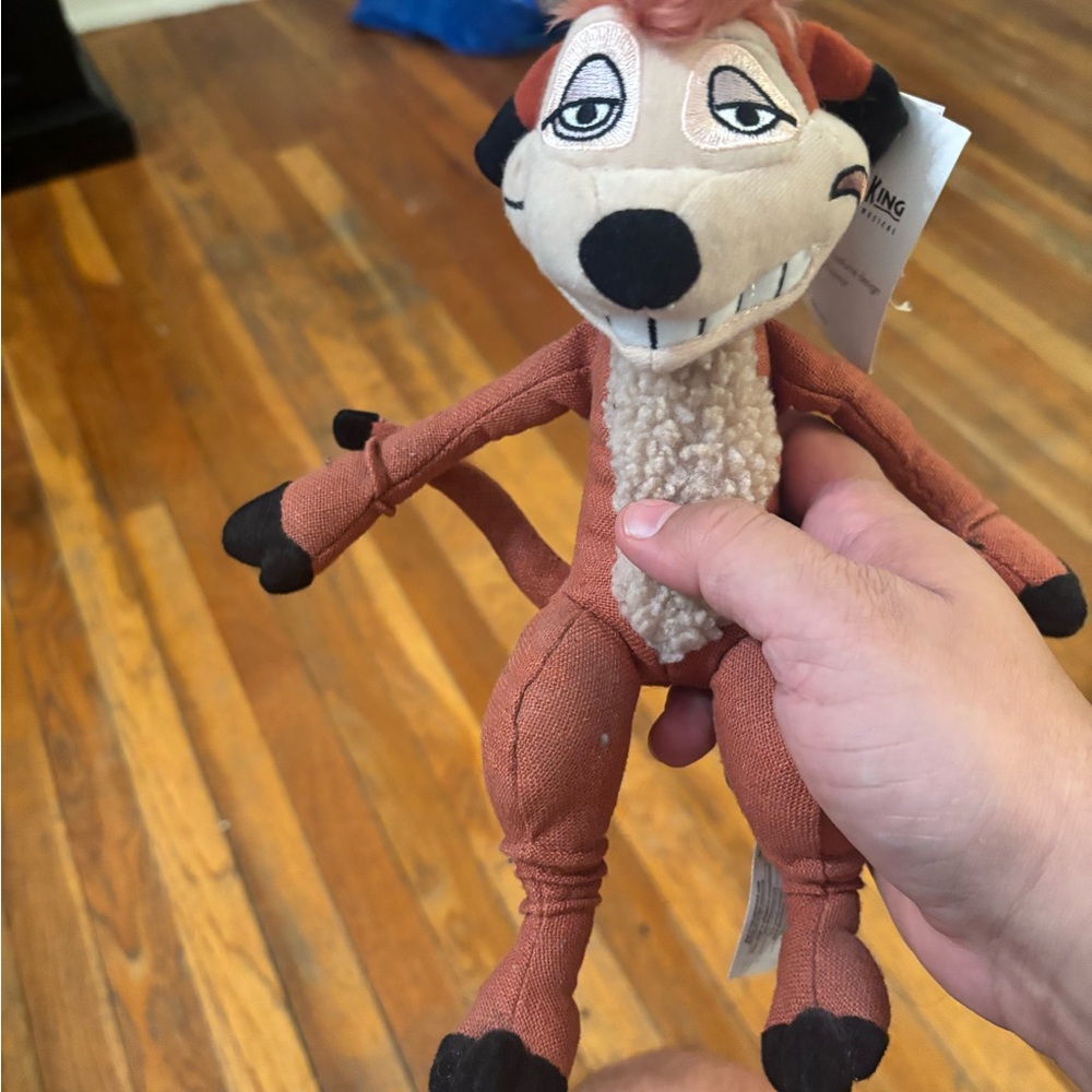 Timon from lion king Brown and Black Plush Toy new